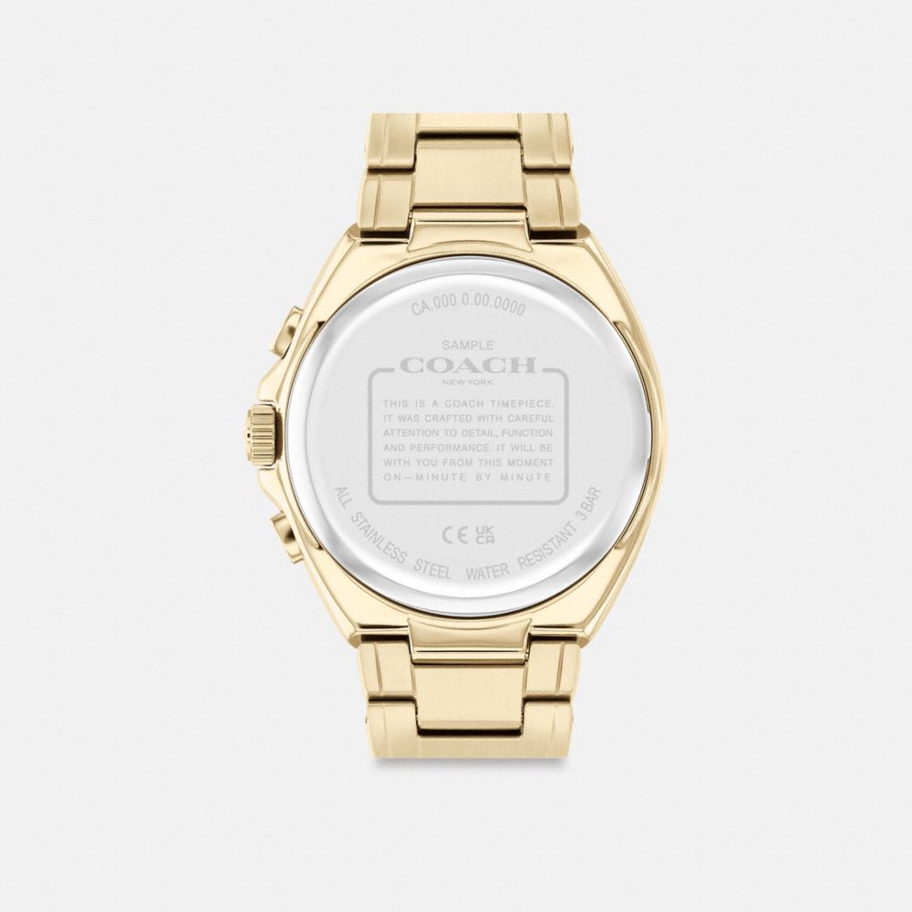 Coach Jackson Watch 45 Mm Gold | 492-ERDWHQ