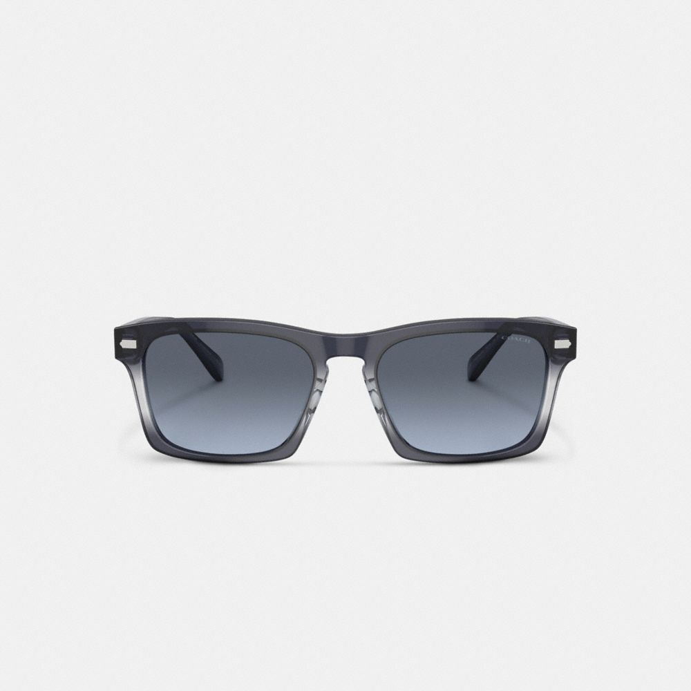 Coach Keyhole Square Sunglasses Blue Gradient | 702-BVJAQG