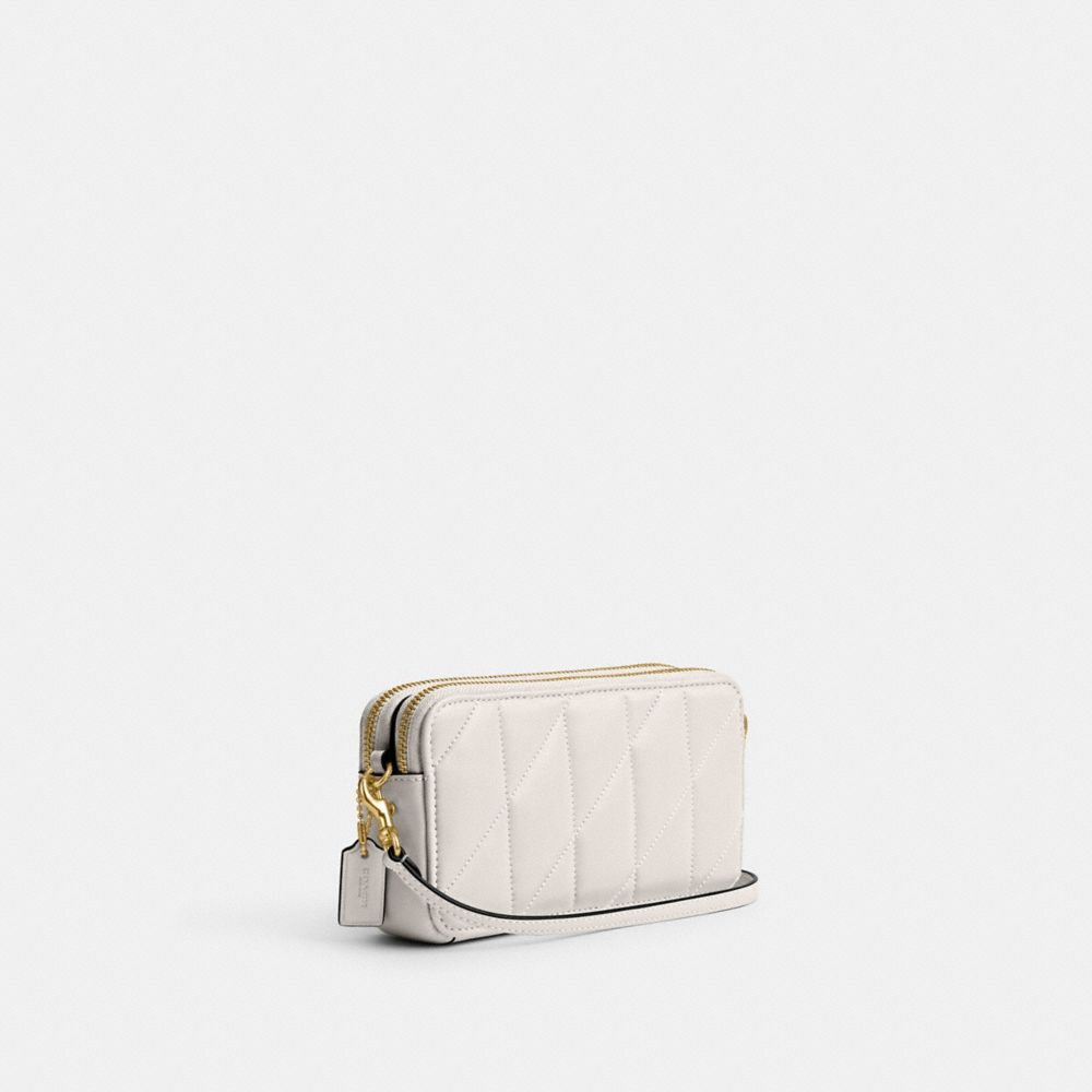 Coach Kira Crossbody Bag With Pillow Quilting Nappa Leather/Brass/Chalk | 308-ZHDKYO