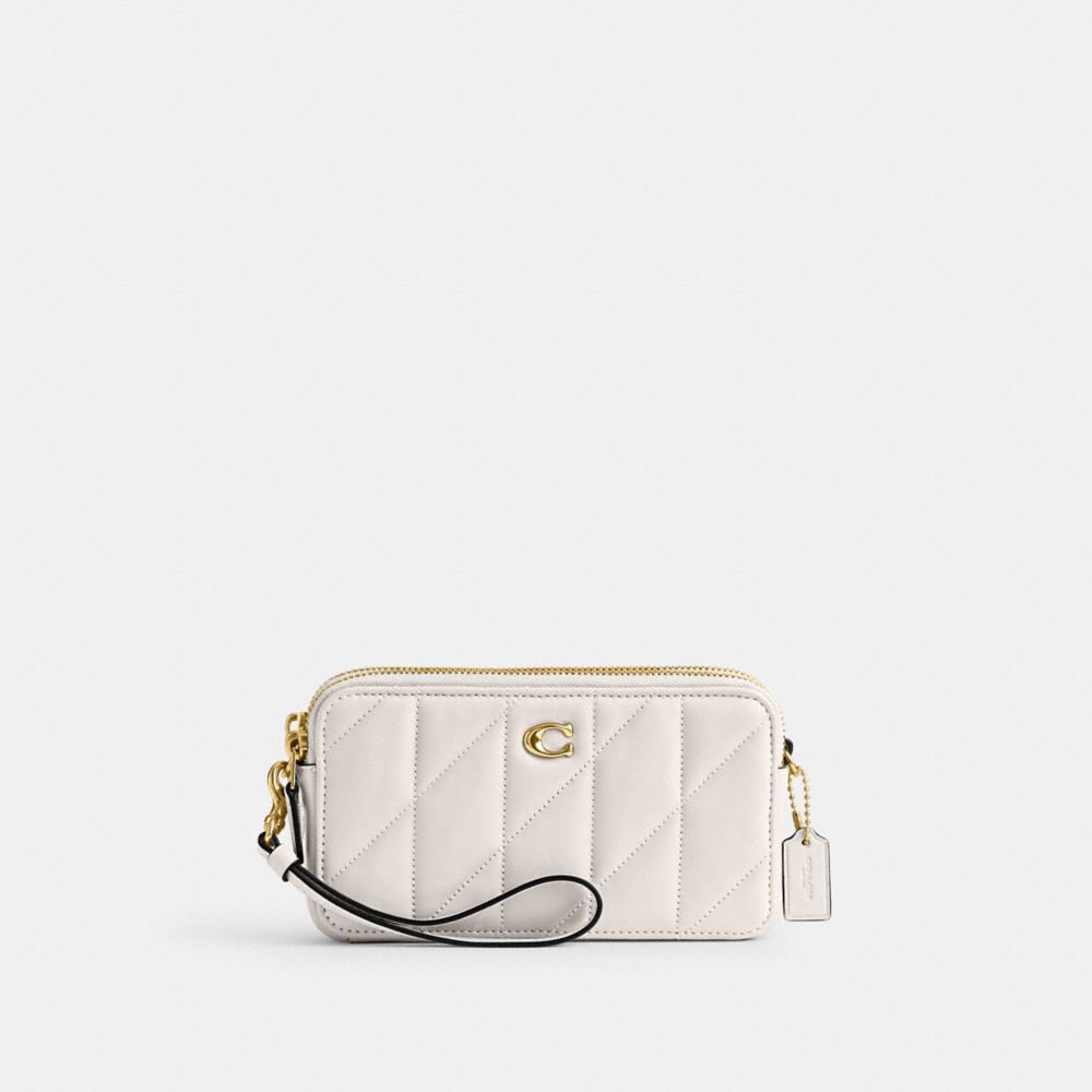 Coach Kira Crossbody Bag With Pillow Quilting Nappa Leather/Brass/Chalk | 308-ZHDKYO