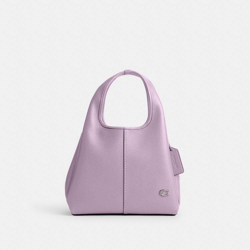 Coach Lana Shoulder Bag 23 Polished Pebble Leather/Silver/Soft Purple | 046-SYMRCN