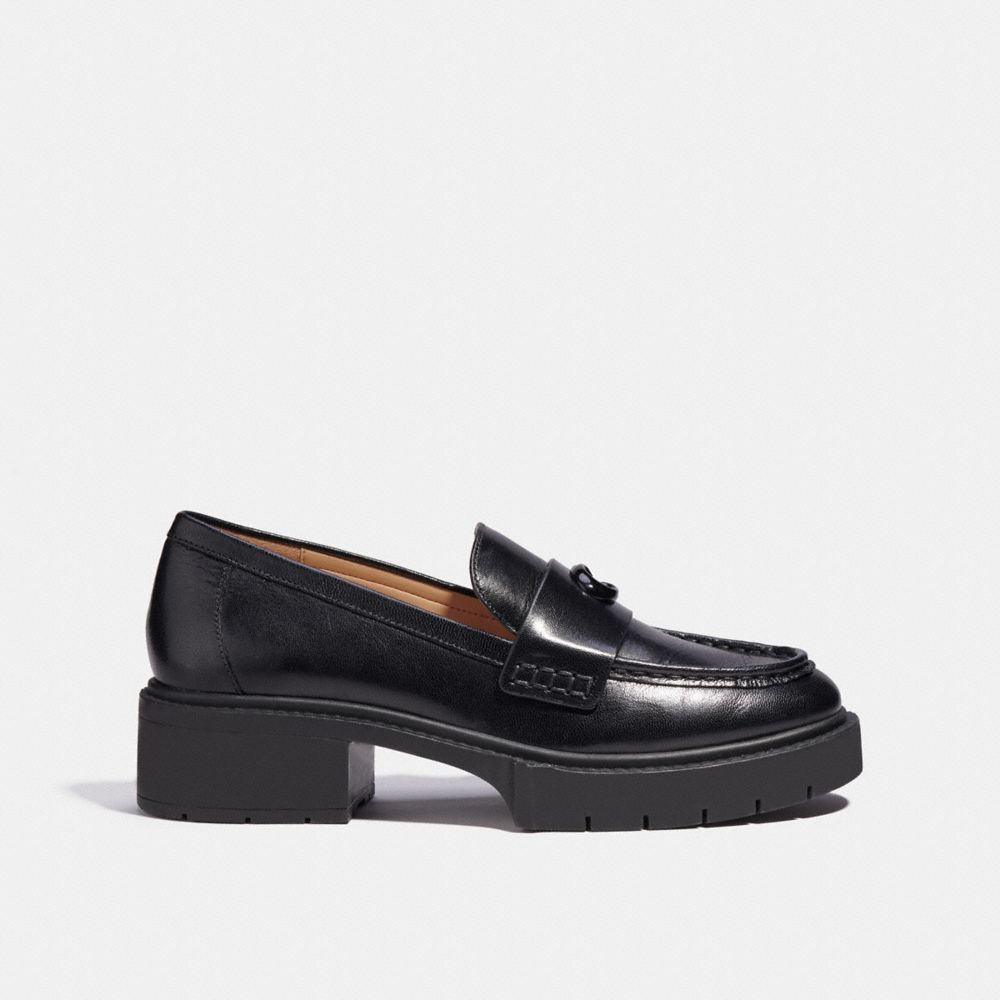 Coach Leah Loafer Leather/Black | 732-TMRVGF