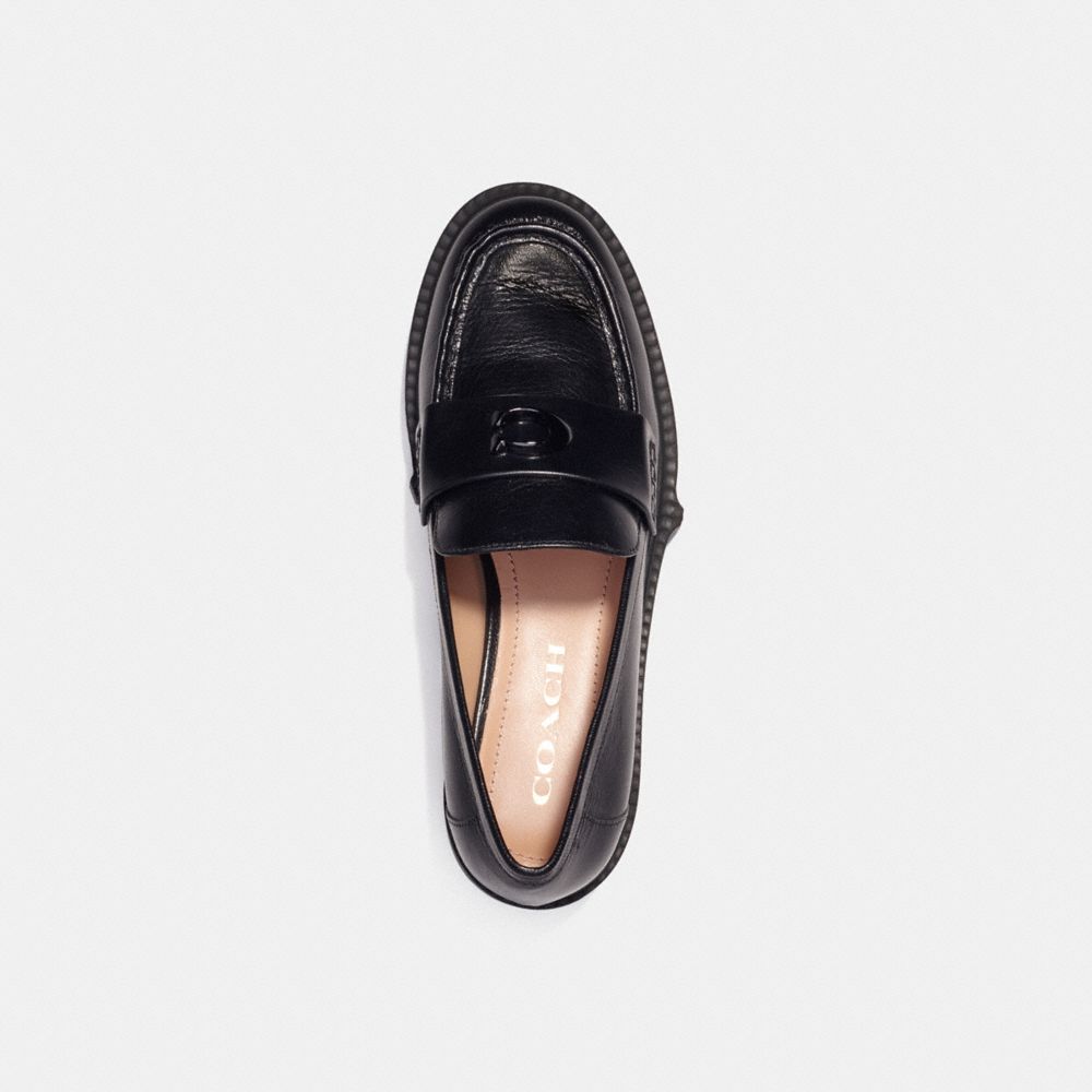 Coach Leah Loafer Leather/Black | 732-TMRVGF