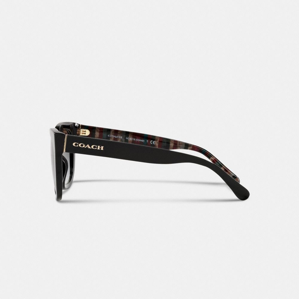 Coach Legacy Stripe Square Sunglasses Black | 103-JNIWYL