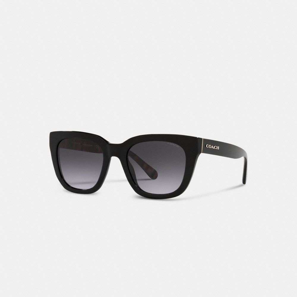 Coach Legacy Stripe Square Sunglasses Black | 103-JNIWYL