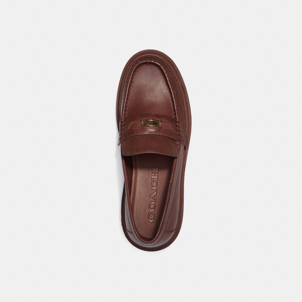 Coach Loafer With Signature Coin Saddle | 153-KSLGFD