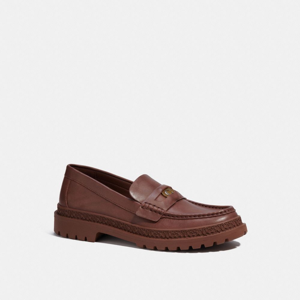 Coach Loafer With Signature Coin Saddle | 153-KSLGFD