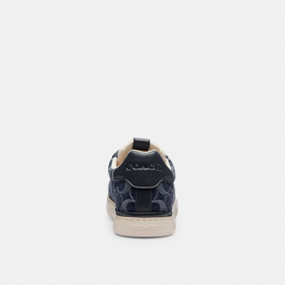 Coach Lowline Low Top Sneaker In Signature Denim Blue Denim | 195-UMIFDH