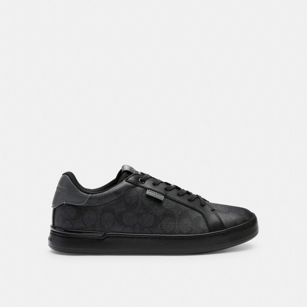 Coach Lowline Low Top Sneaker In Signature Canvas Charcoal | 210-JYQHRU