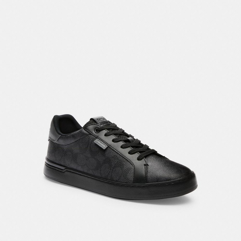 Coach Lowline Low Top Sneaker In Signature Canvas Charcoal | 210-JYQHRU