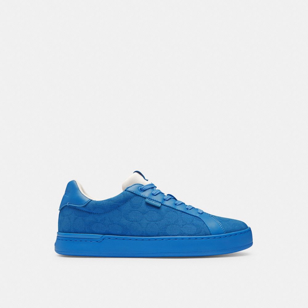 Coach Lowline Low Top Sneaker In Signature Canvas Blueberry | 518-KRPIUQ