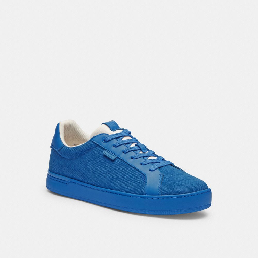 Coach Lowline Low Top Sneaker In Signature Canvas Blueberry | 518-KRPIUQ