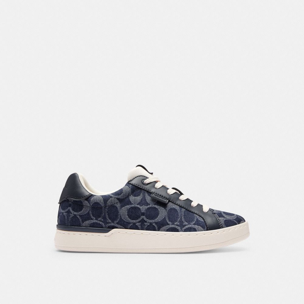 Coach Lowline Low Top Sneaker In Signature Denim Blue Denim | 638-XAYEOT