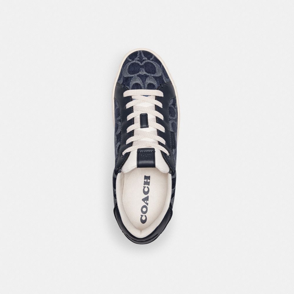 Coach Lowline Low Top Sneaker In Signature Denim Blue Denim | 638-XAYEOT