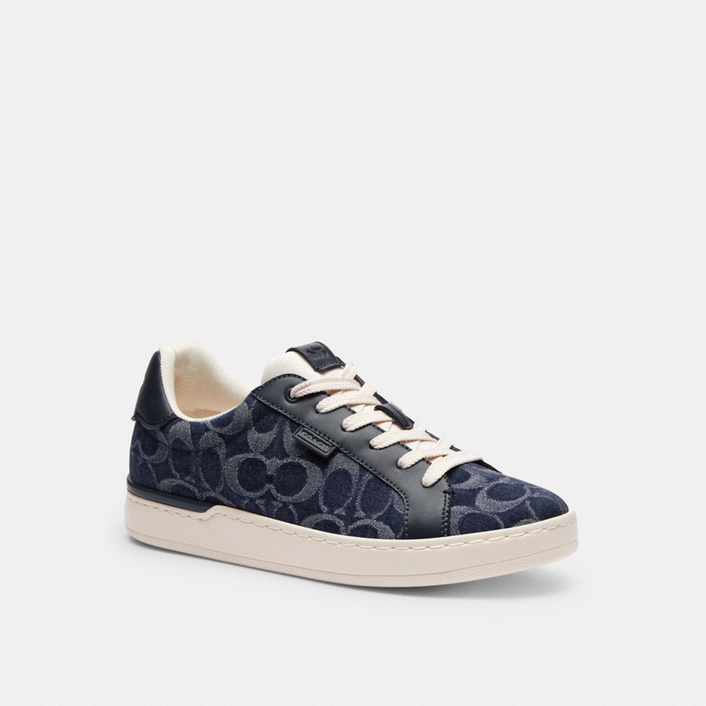 Coach Lowline Low Top Sneaker In Signature Denim Blue Denim | 638-XAYEOT