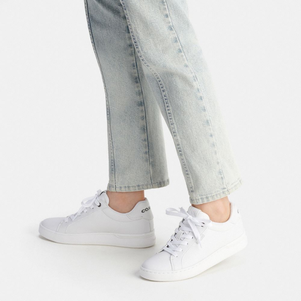 Coach Lowline Low Top Sneaker Optic White | 168-CKWYBH