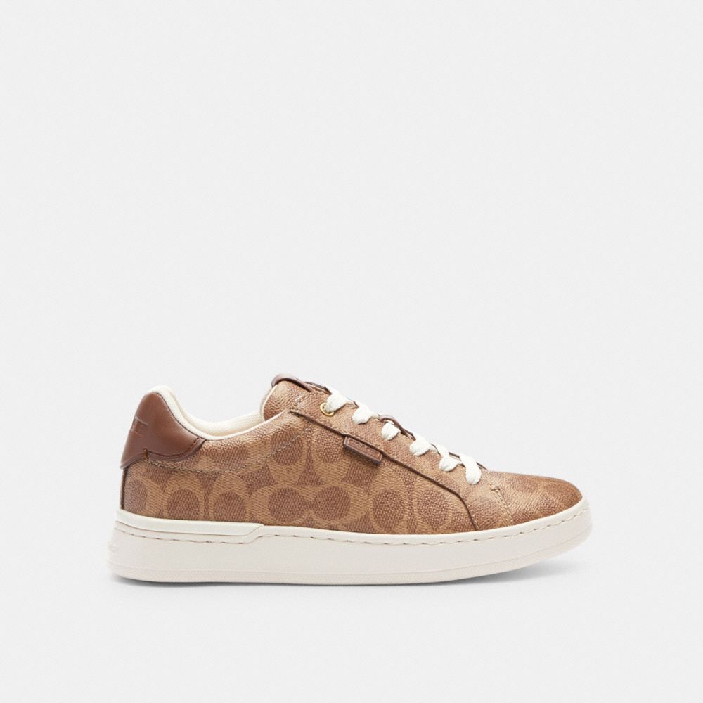 Coach Lowline Luxe Low Top Sneaker Tan | 732-EDRZXJ