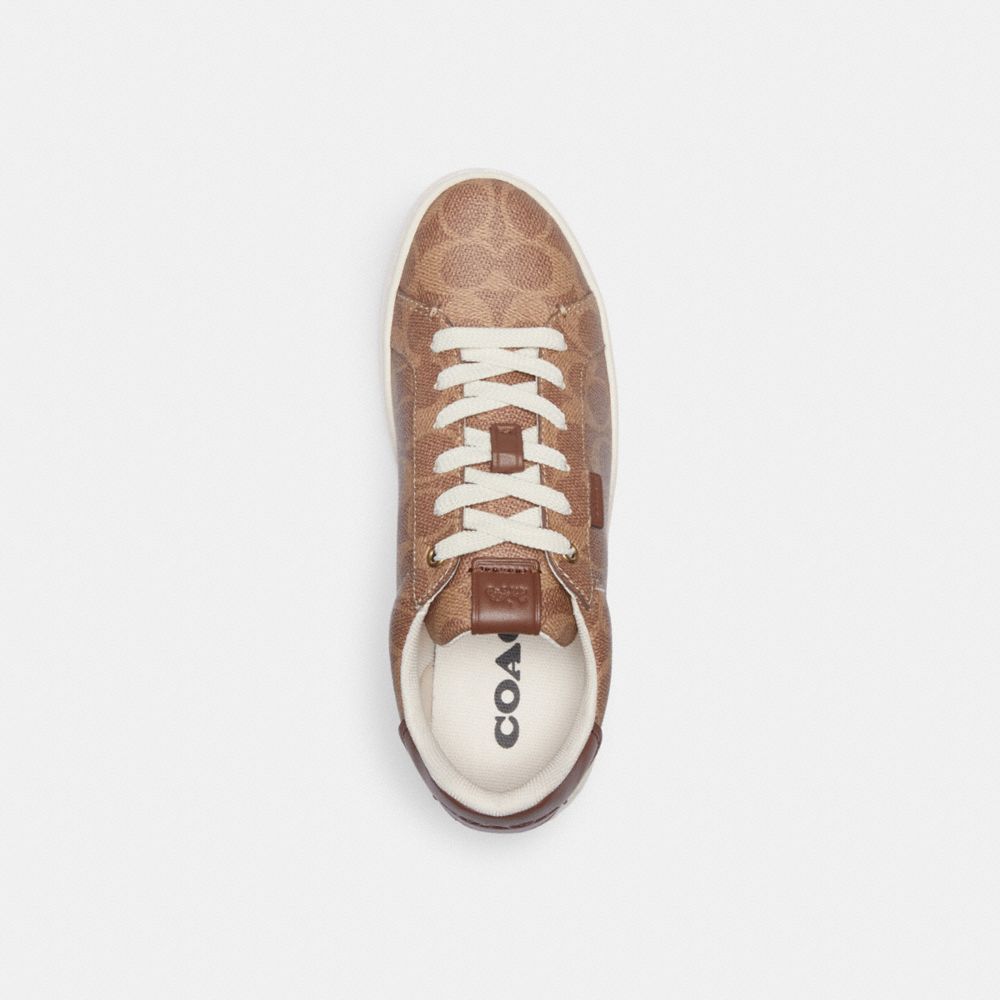 Coach Lowline Luxe Low Top Sneaker Tan | 732-EDRZXJ