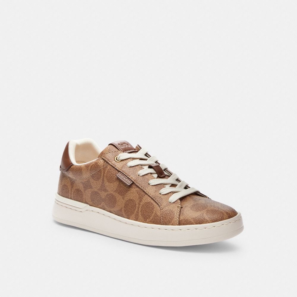 Coach Lowline Luxe Low Top Sneaker Tan | 732-EDRZXJ