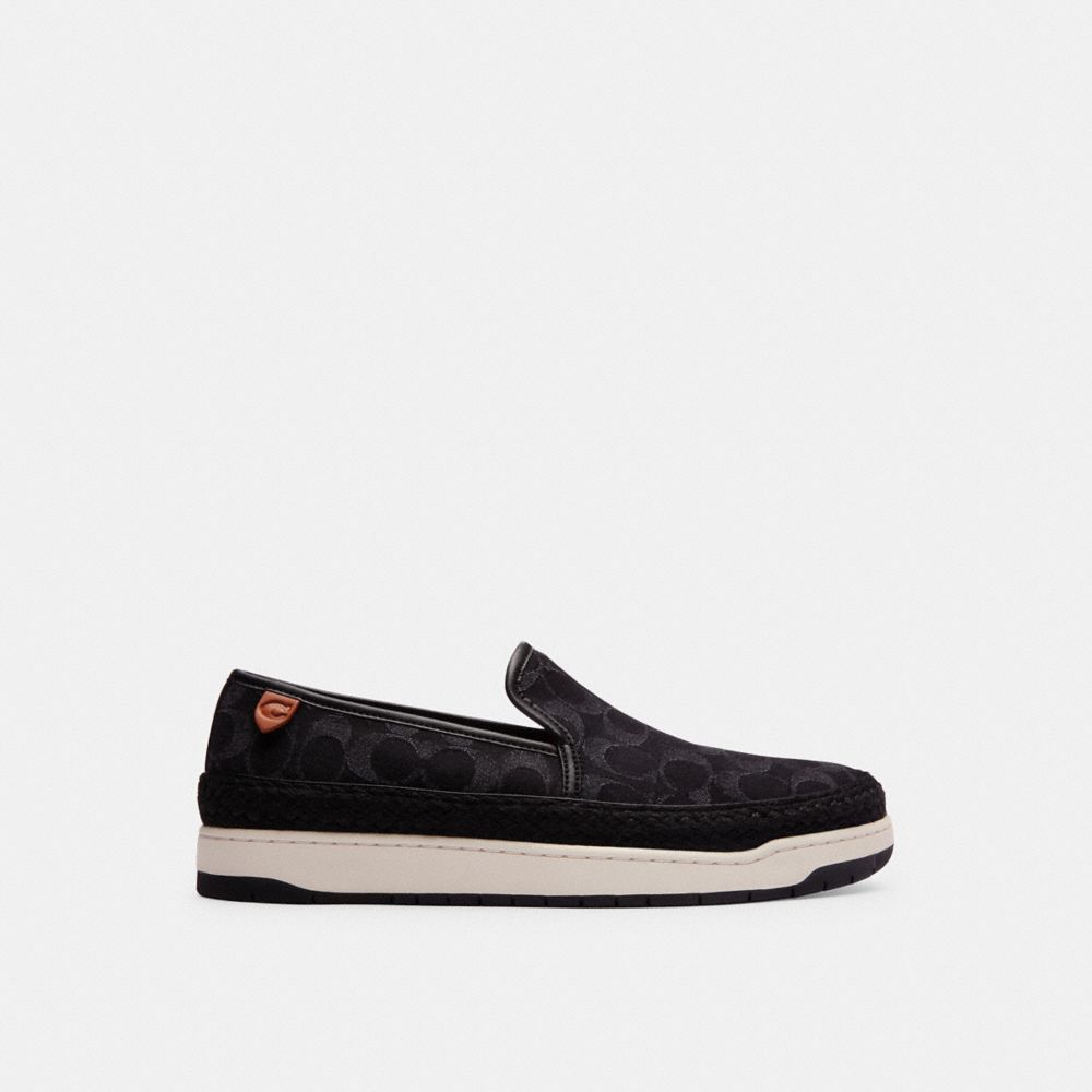 Coach Miles Espadrille In Signature Denim Black Denim | 769-KFLRSG