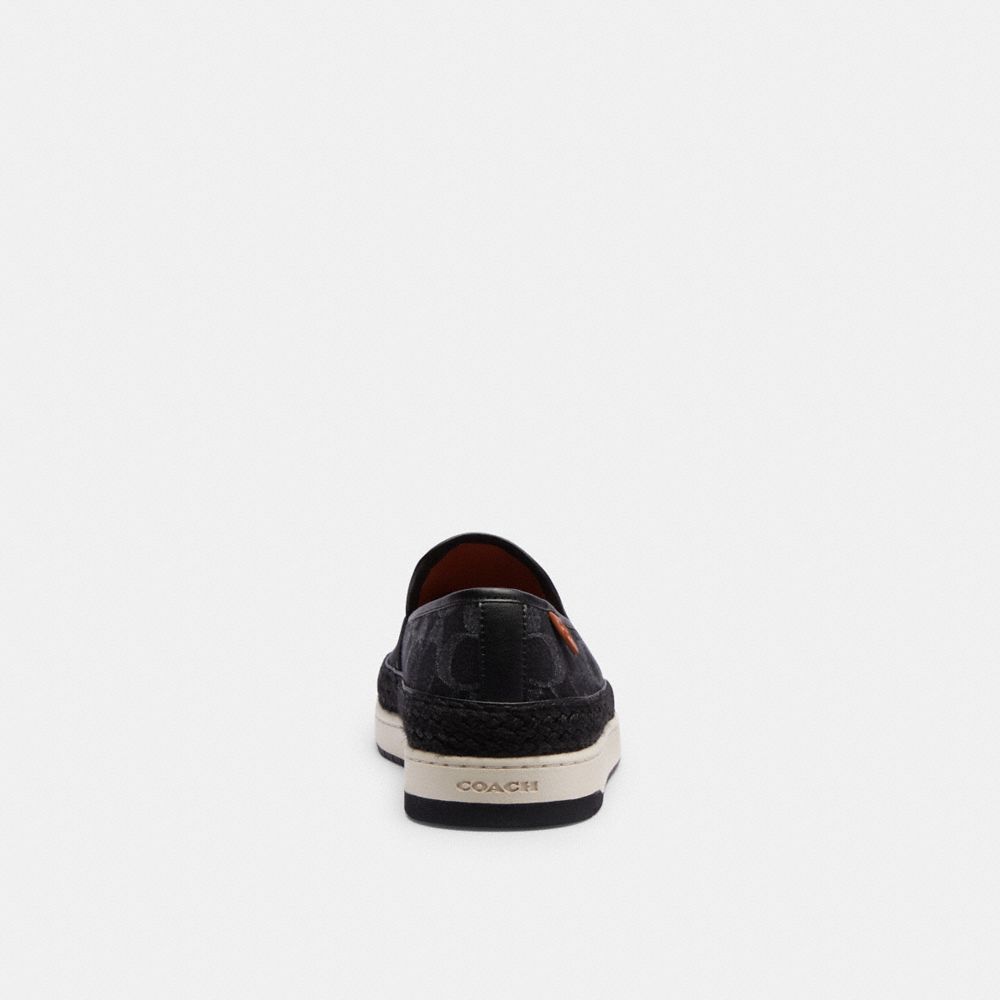 Coach Miles Espadrille In Signature Denim Black Denim | 769-KFLRSG