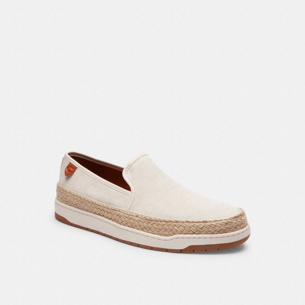 Coach Miles Espadrille In Signature Jacquard Chalk | 609-YSRKVI