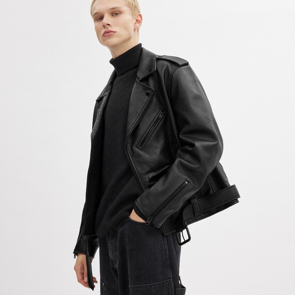 Coach Moto Jacket Black | 825-FVASNC