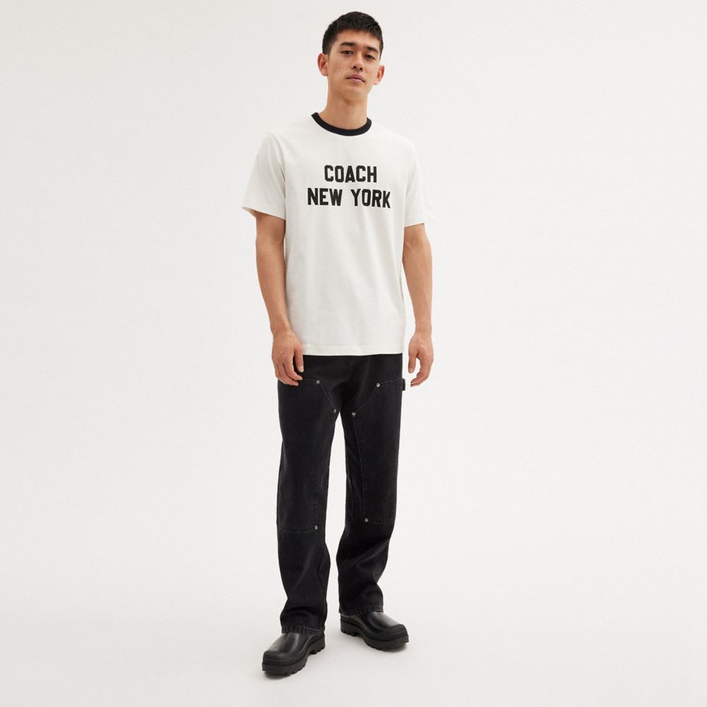 Coach New York T Shirt White | 154-OEXWLZ