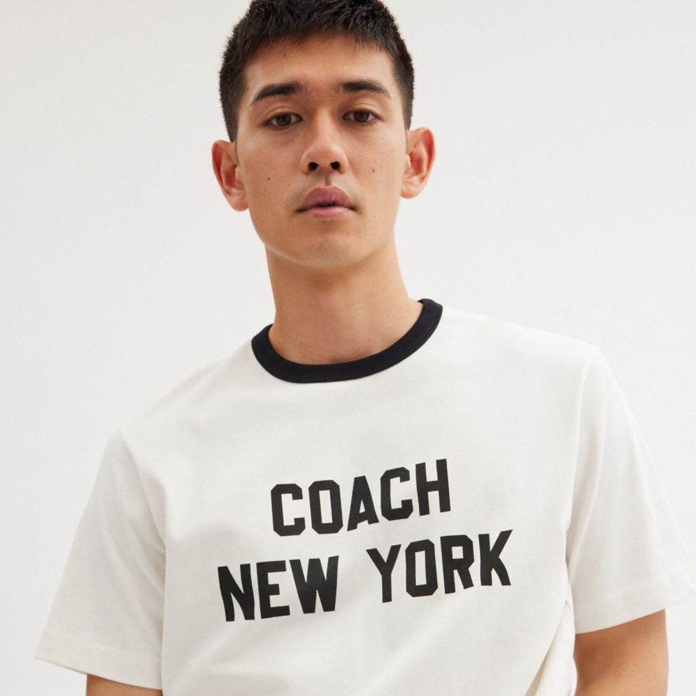 Coach New York T Shirt White | 154-OEXWLZ