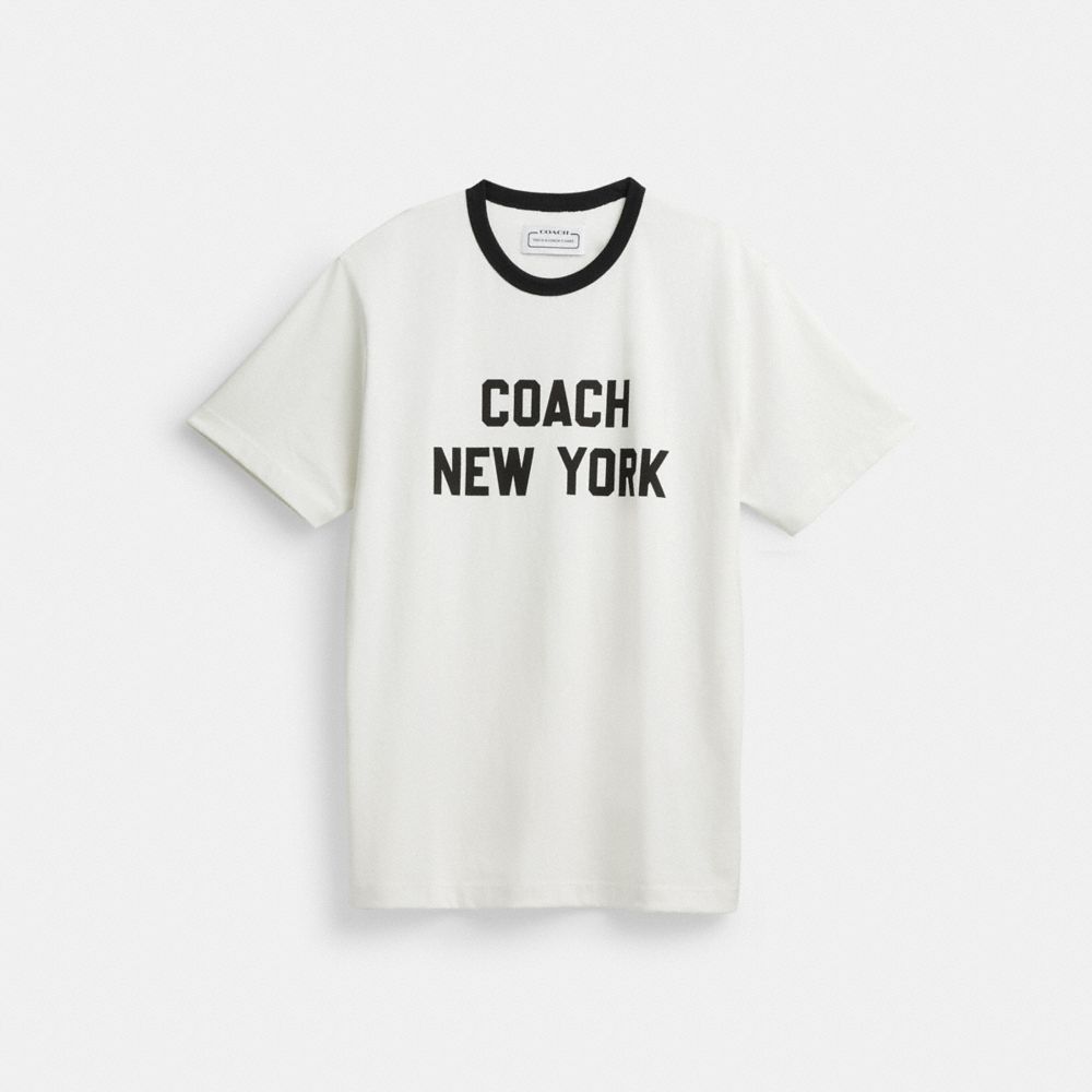 Coach New York T Shirt White | 402-RIGVLA