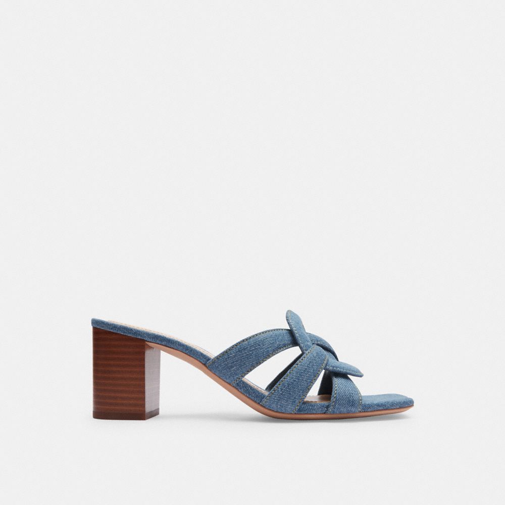 Coach Nikki Sandal Indigo Denim | 742-HZTWOG