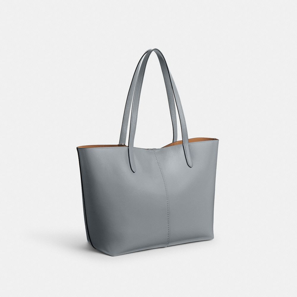 Coach North Tote 32 Silver/Grey Blue | 769-GYPZDV