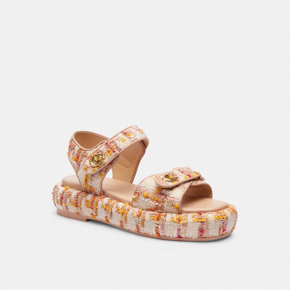 Coach Peyton Sandal Leather/Neutral | 179-ZTEXFL