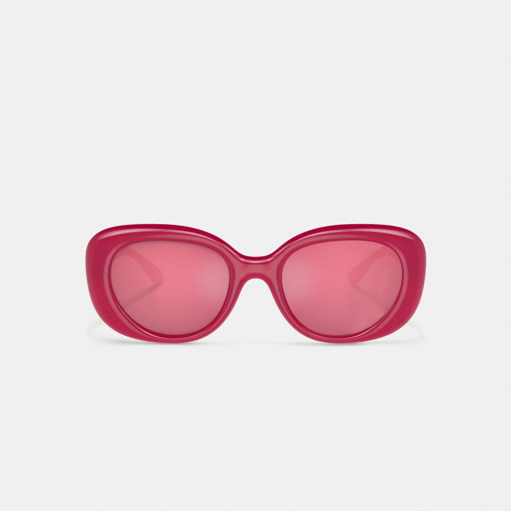 Coach Pillow Tabby Round Sunglasses Magenta | 263-WYBFKC