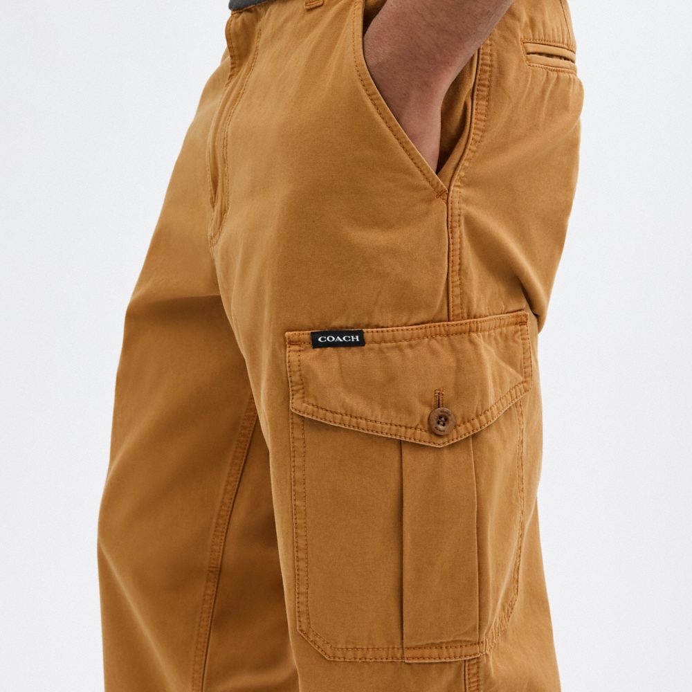 Coach Regenerative Cotton Pants Saddle | 940-EBVQPM