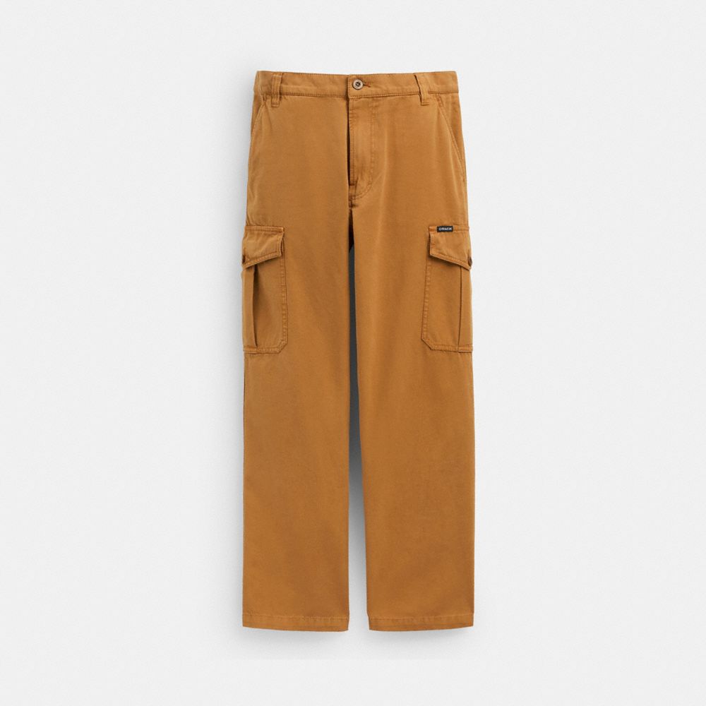 Coach Regenerative Cotton Pants Saddle | 940-EBVQPM