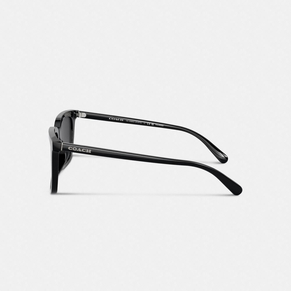 Coach Retro Square Sunglasses Black | 123-PFBXSO