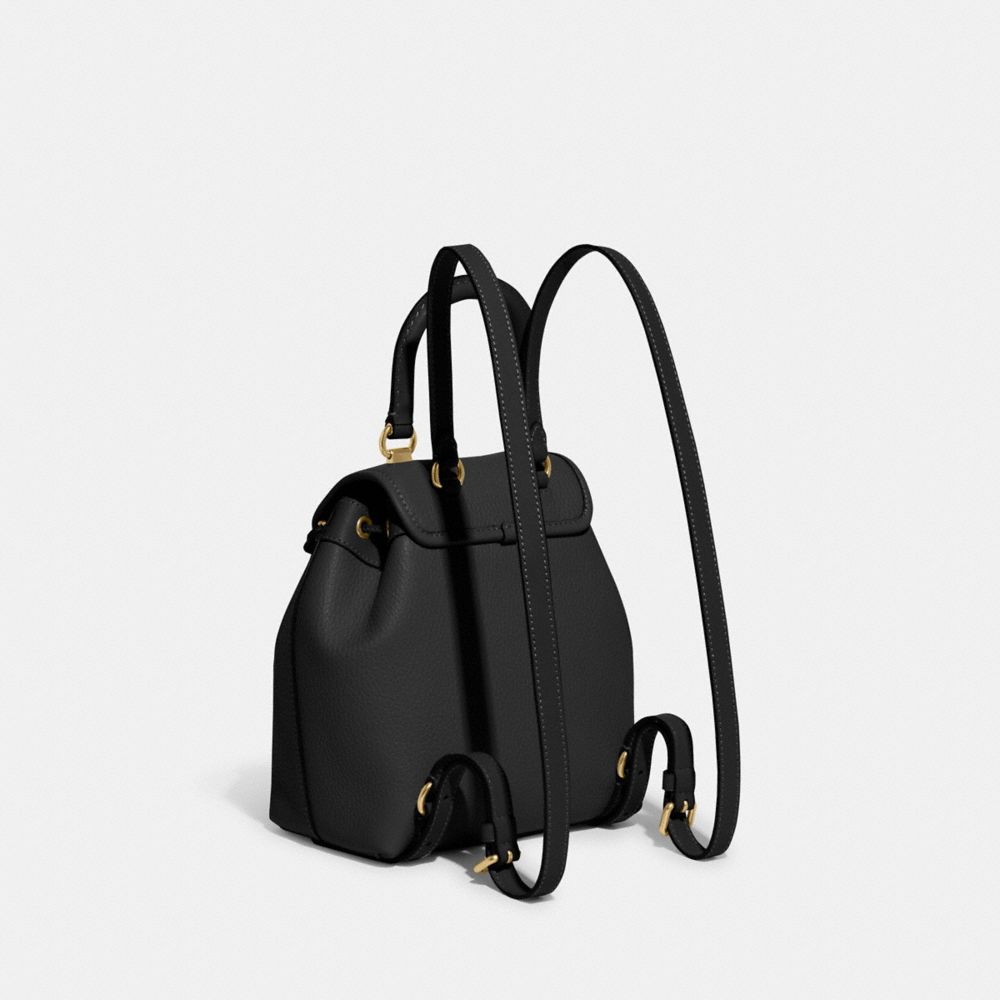 Coach Riya Backpack 21 Glovetanned Leather/Brass/Black | 725-RECPFU