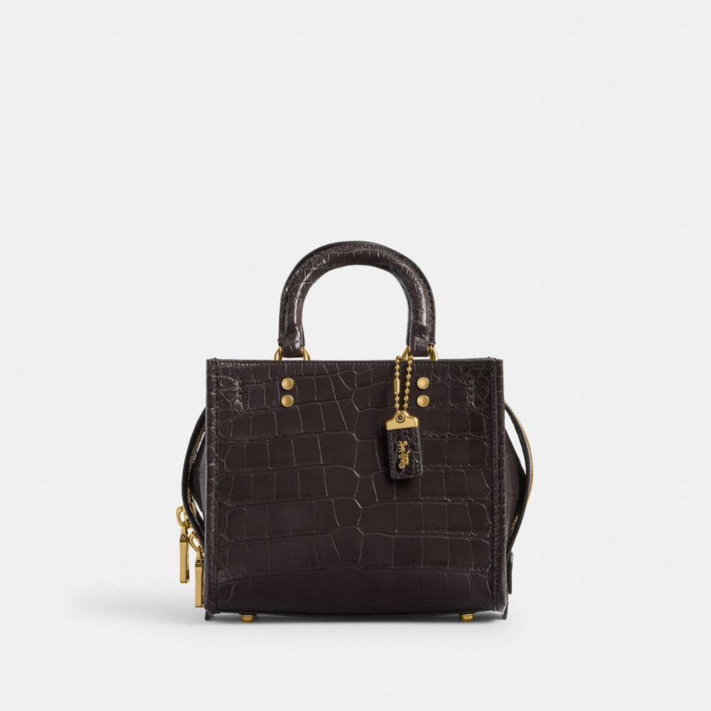 Coach Rogue 20 In Alligator Brass/Oxblood | 864-OPLDSA