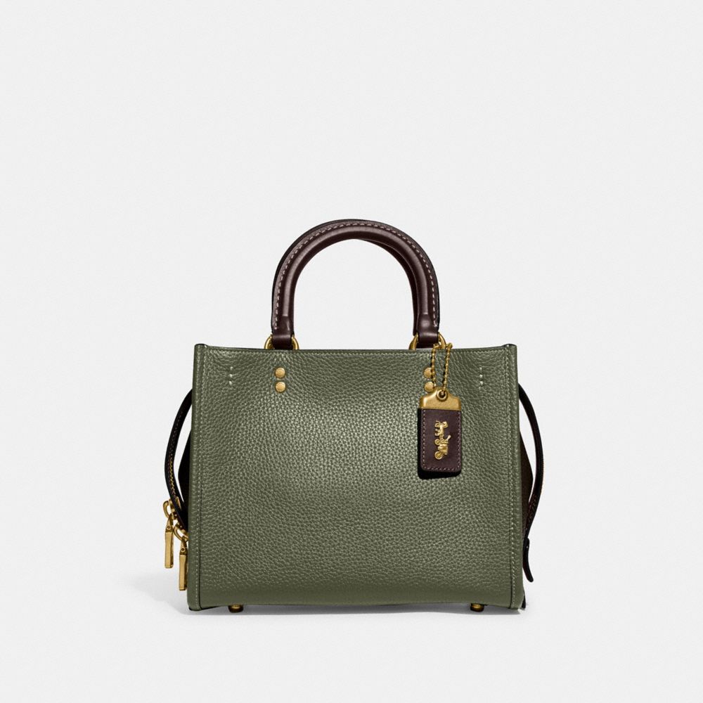 Coach Rogue Bag 25 In Regenerative Leather Glovetanned Leather/Brass/Army Green Multi | 956-AVRXFT