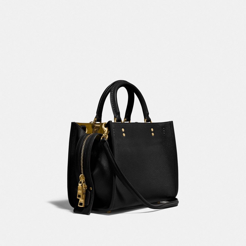 Coach Rogue Bag 25 Pebble Leather/Brass/Black | 205-VRMQHK