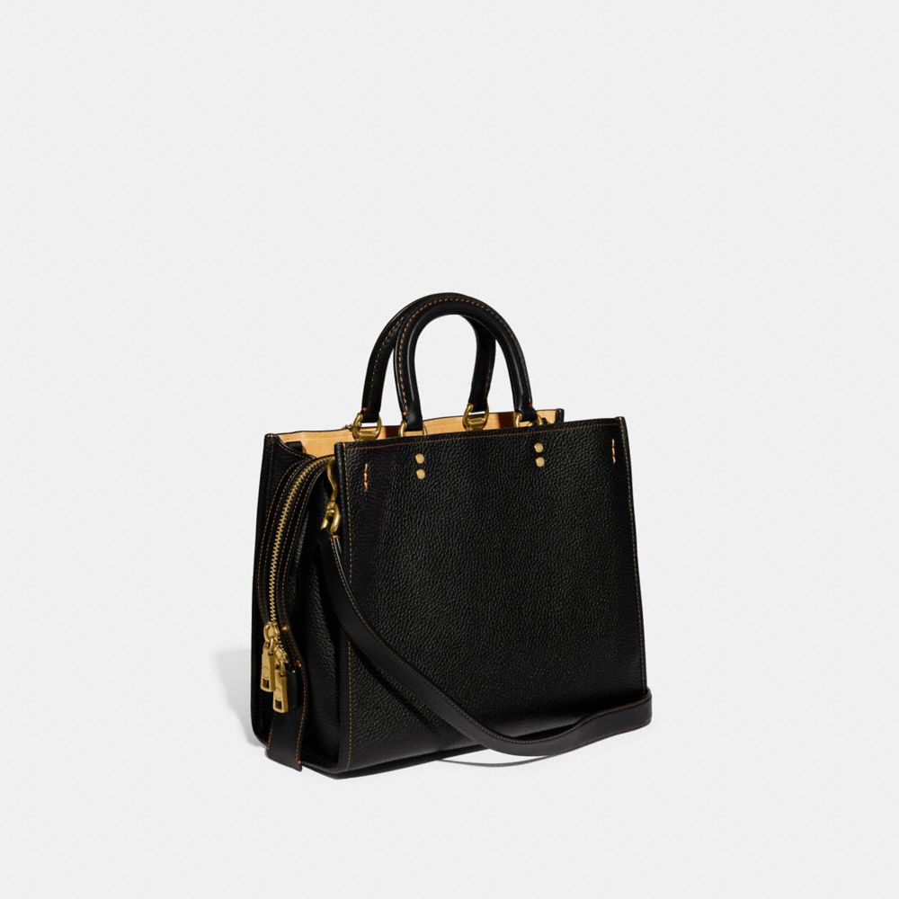 Coach Rogue Bag In Regenerative Leather Pebble Leather/Brass/Black | 169-HVXFCN