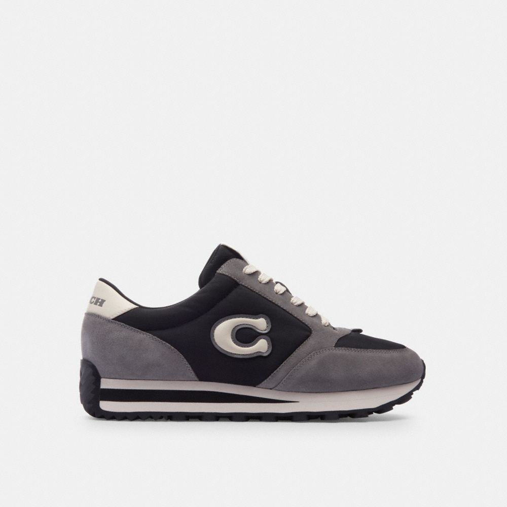 Coach Runner Sneaker Black/Heather Grey | 258-NCBUJZ