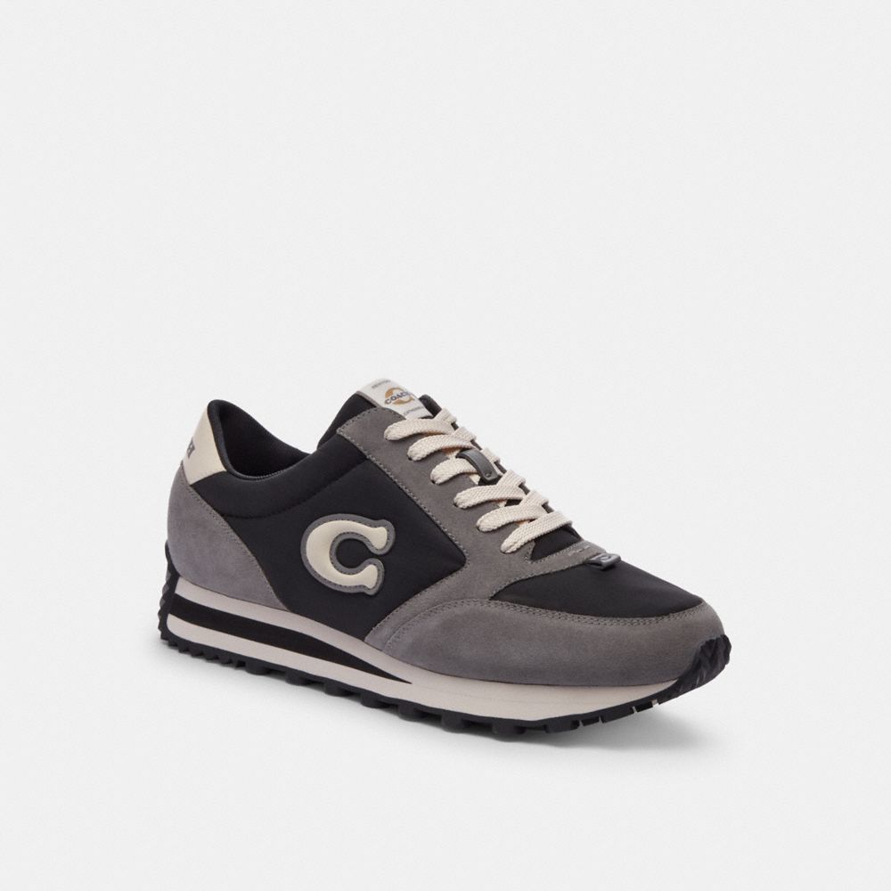 Coach Runner Sneaker Black/Heather Grey | 258-NCBUJZ