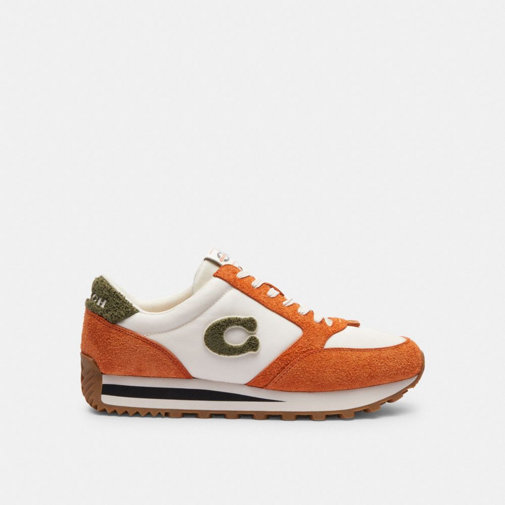 Coach Runner Sneaker Spice Orange/Chalk | 490-VKIOJL