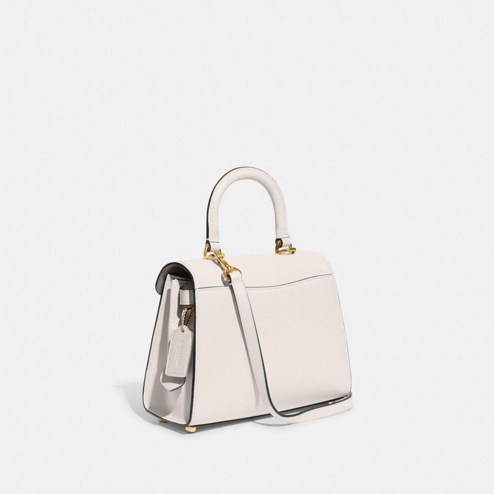 Coach Sammy Top Handle Bag Refined Calf Leather/Brass/Chalk | 106-ROYVZQ