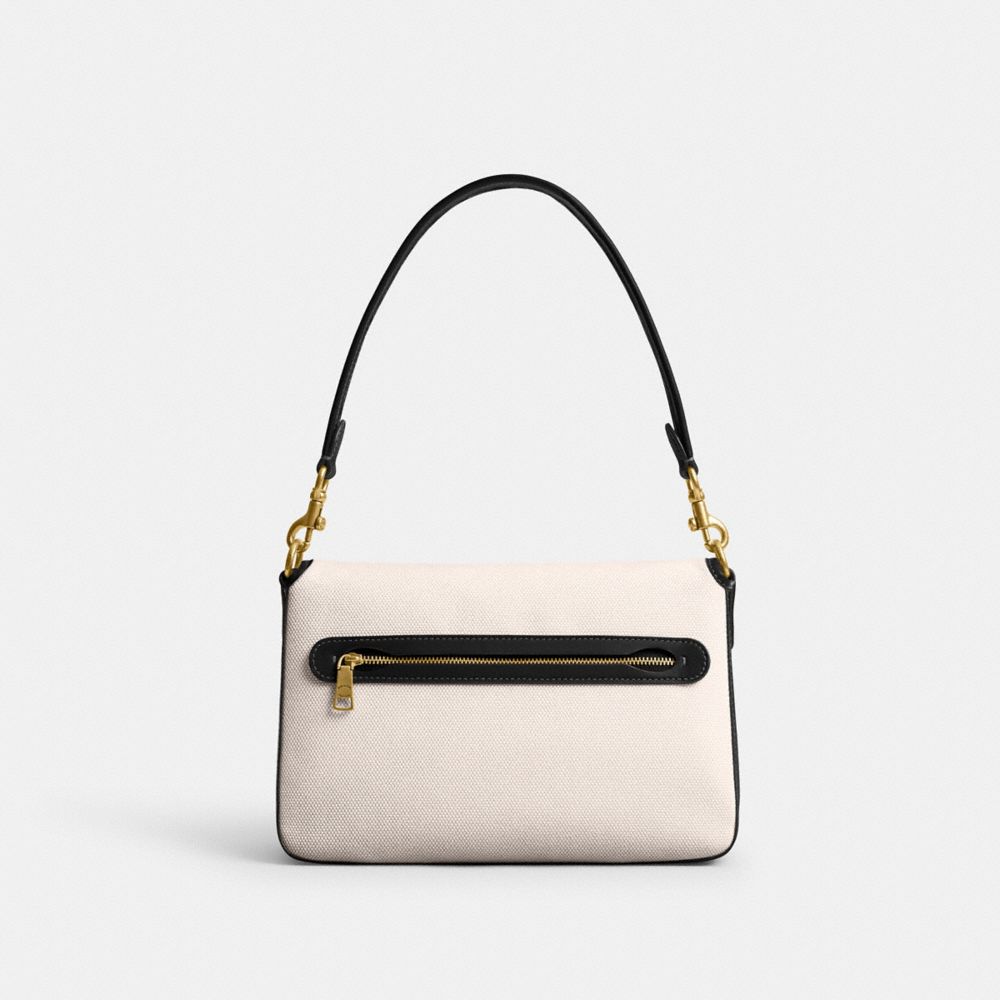 Coach Soft Tabby Shoulder Bag Brass/Salt Stone/Black | 081-SWPFLV