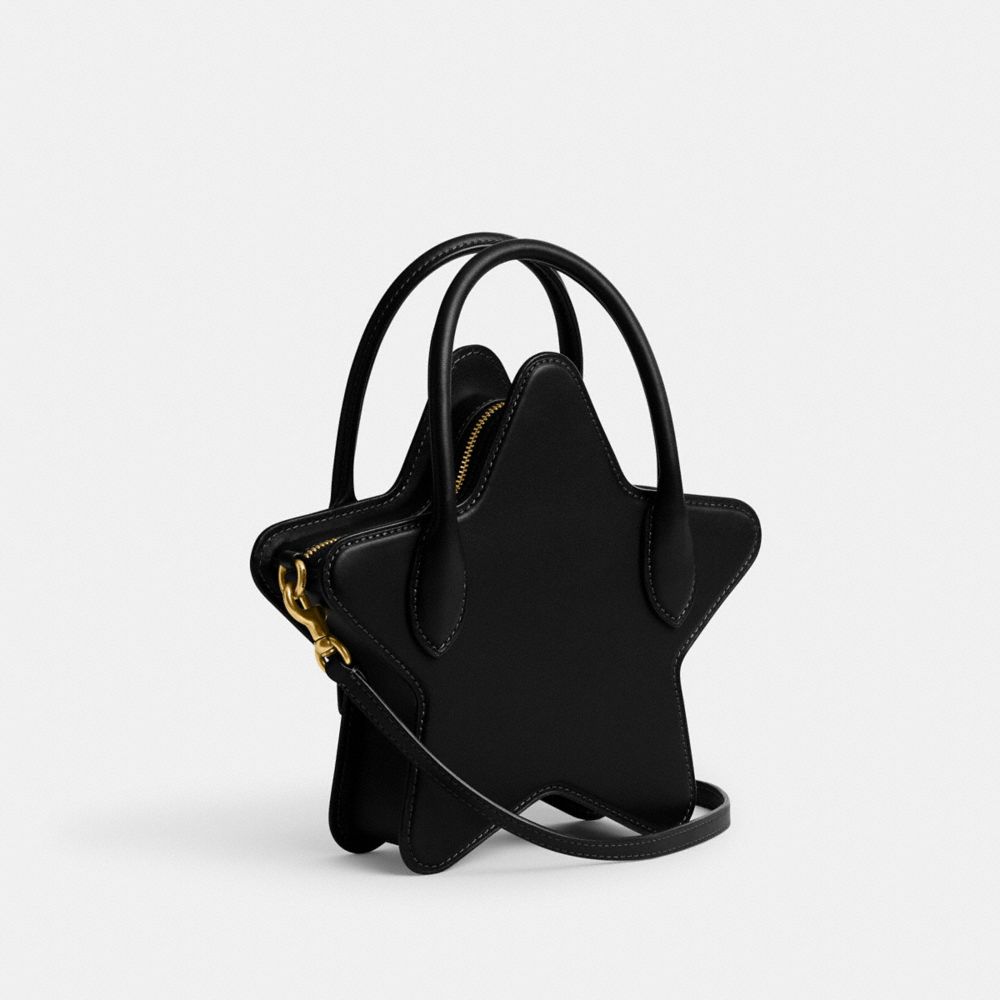 Coach Star Bag In Regenerative Leather Brass/Black | 572-SUPADW