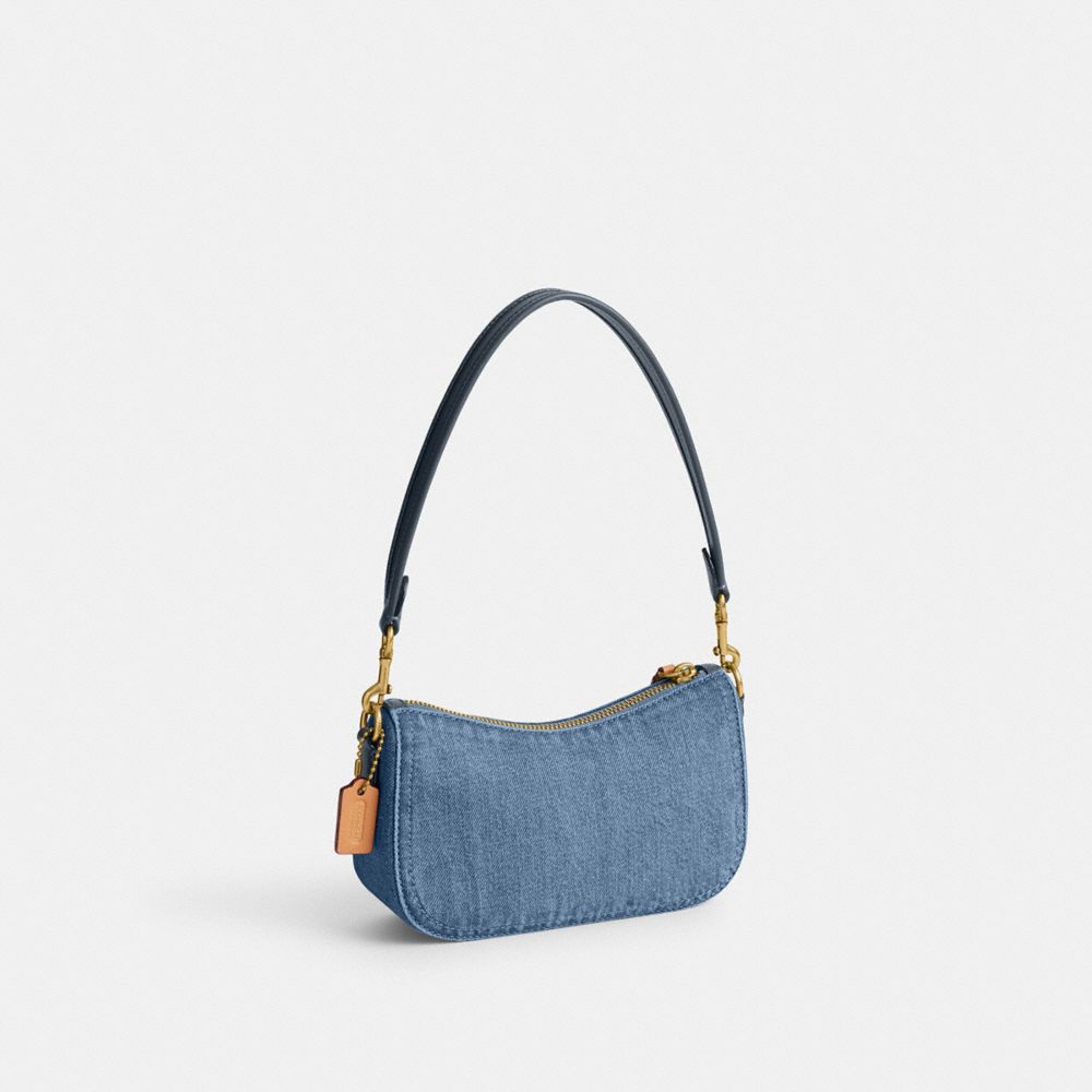 Coach Swinger Bag 20 Brass/Indigo | 859-XBJWIO