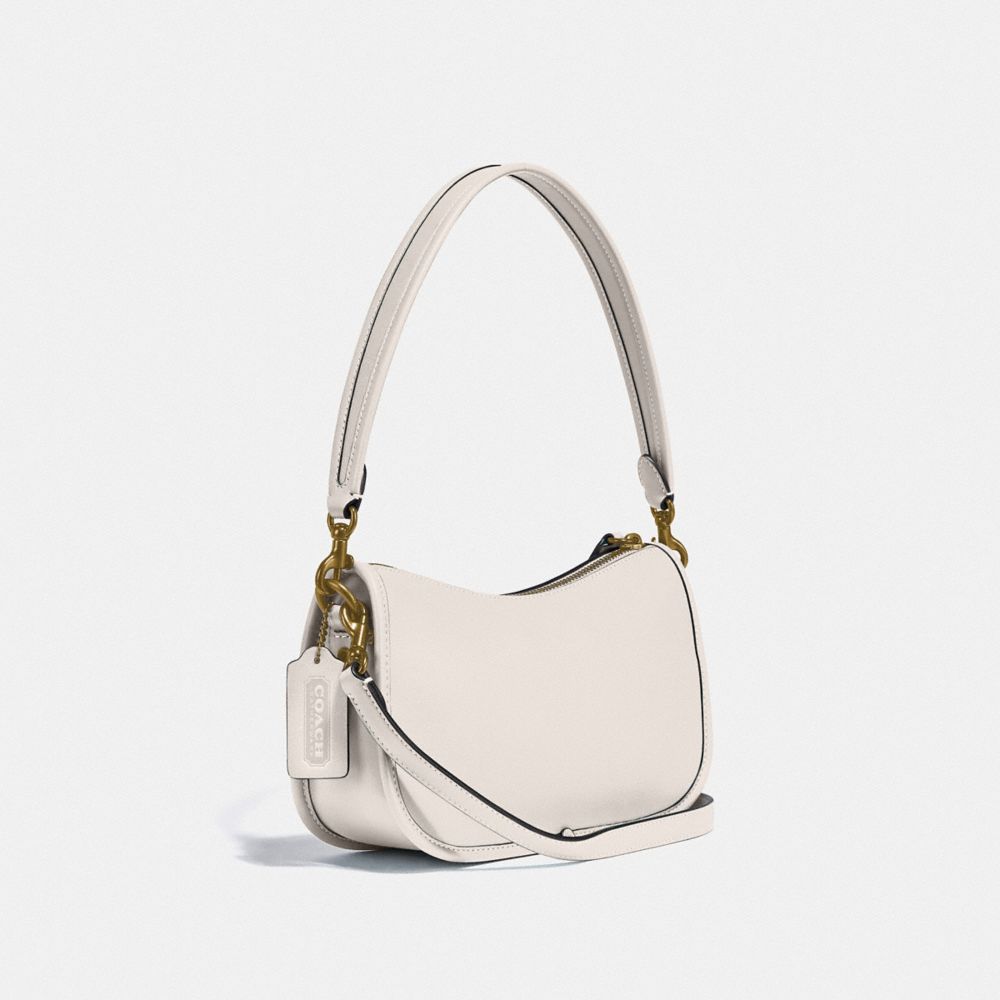 Coach Swinger Bag Smooth Leather/Brass/Chalk | 193-RIPZMY